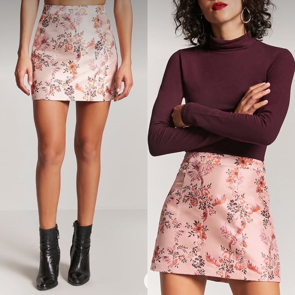 Forever 21 pink satin skirt- Size 27 & 29